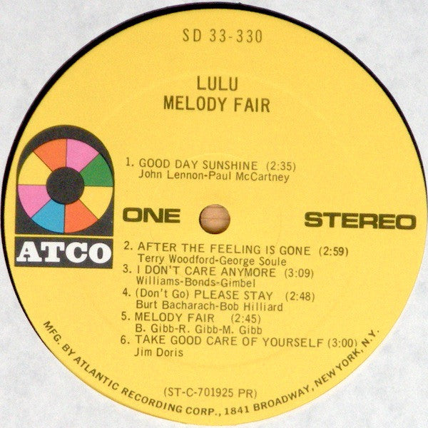 Lulu - Melody Fair (VG) (Vinyl LP)