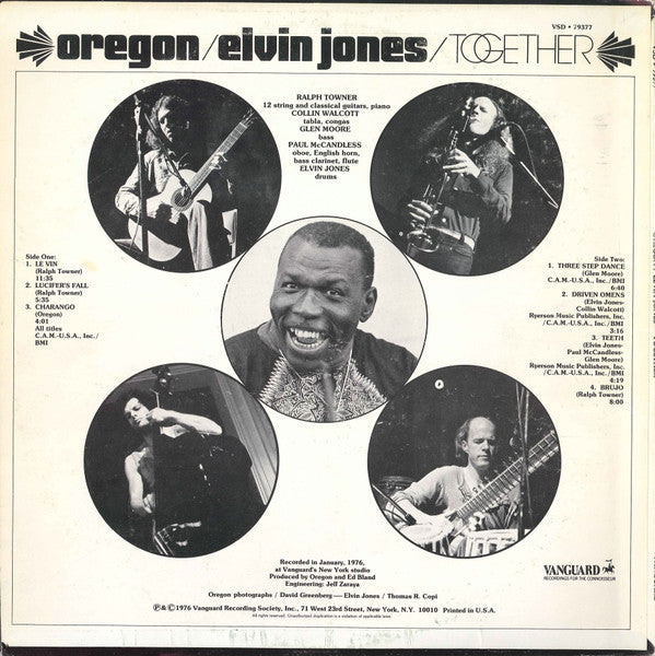 Oregon / Elvin Jones - Together (Vinyl, VG) (Vinyl LP)