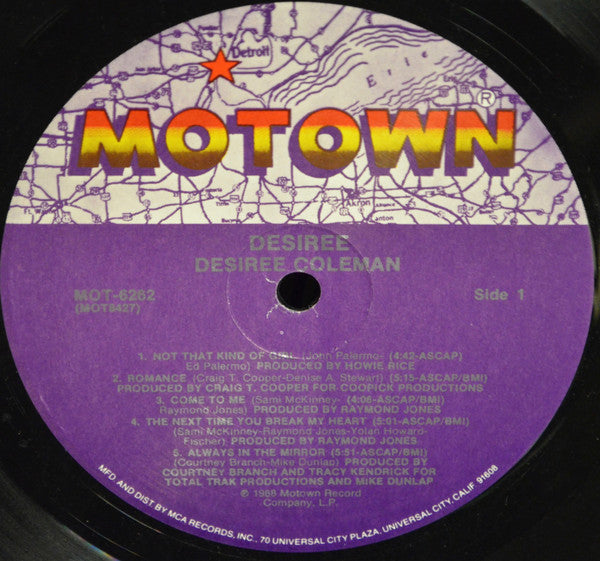 Desiree Coleman - Desiree (VG+) (Vinyl LP)