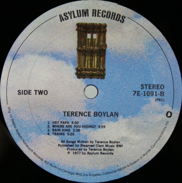 Boylan, Terence - Terence Boylan (VG+) (Vinyl LP)