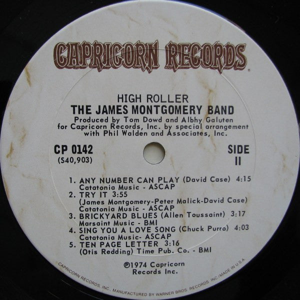 Montgomery, James Band - High Roller (VG+) (Vinyl LP)