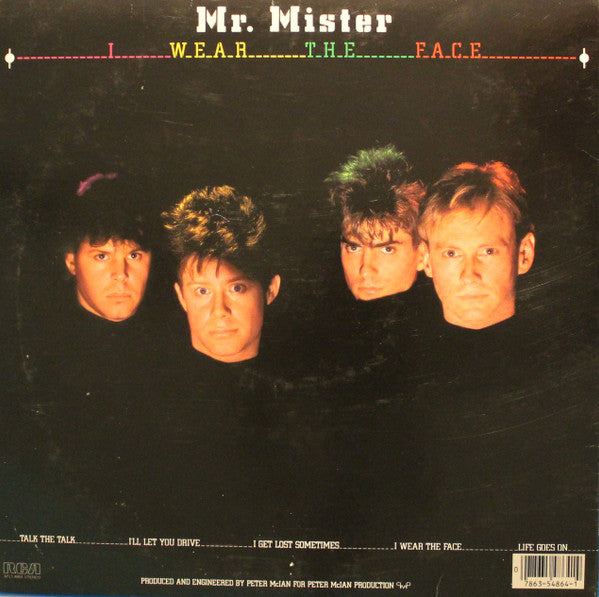 Mr. Mister - I Wear The Face (NM or M-) (Vinyl LP)