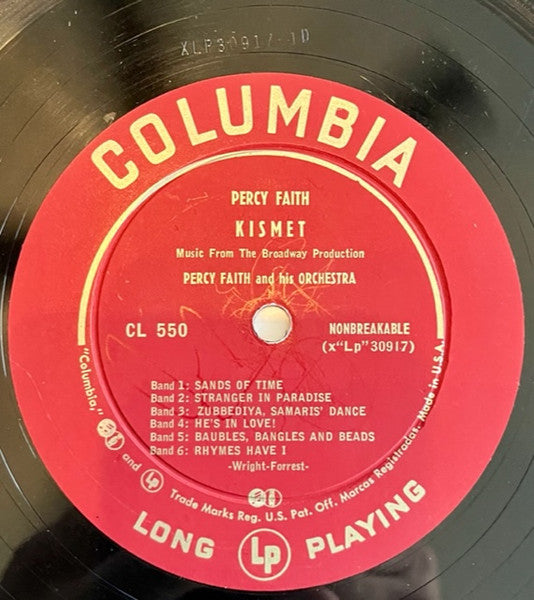 Faith, Percy And His Orchestra - Kismet (VG+) (Vinyl LP)
