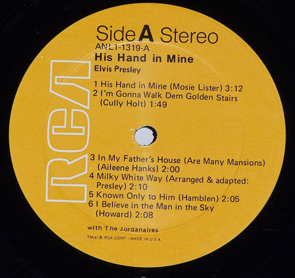 Elvis - His Hand In Mine (Vinyl, NM or M-) (Vinyl LP)