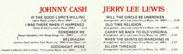 Cash, Johnny & Jerry Lee Lewis - Sunday Down South (Vinyl, VG) (Vinyl LP)