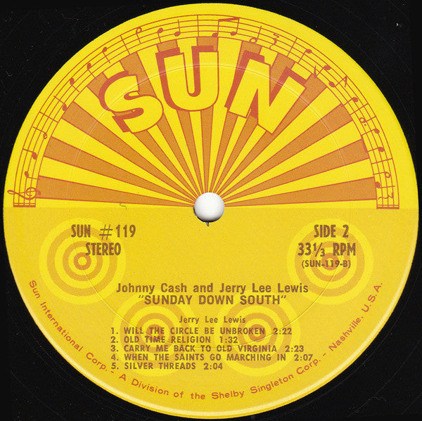 Cash, Johnny & Jerry Lee Lewis - Sunday Down South (Vinyl, VG) (Vinyl LP)