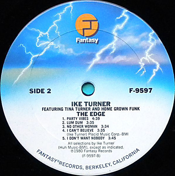 Turner, Ike Featuring Tina Turner And Home Grown Funk - The Edge (VG) (Vinyl LP)