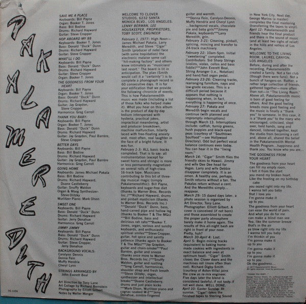 Pakalameredith - Pakalameredith (VG+) (Vinyl LP)