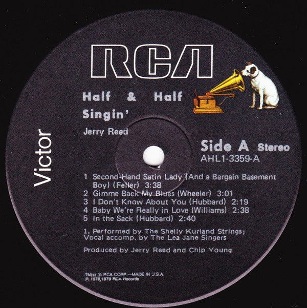Reed, Jerry - Half Singin' & Half Pickin' (VG+) (Vinyl LP)