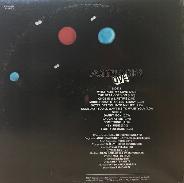 Sonny & Cher - Sonny & Cher Live (Vinyl, VG+) (Vinyl LP)