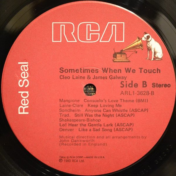 Laine, Cleo & James Galway - Sometimes When We Touch (VG+) (Vinyl LP)