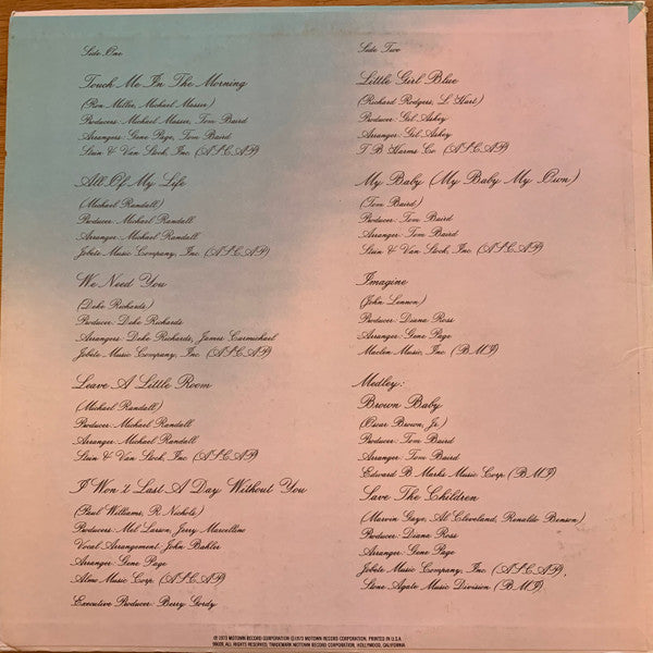 Ross, Diana - Touch Me In The Morning (VG) (Vinyl LP)