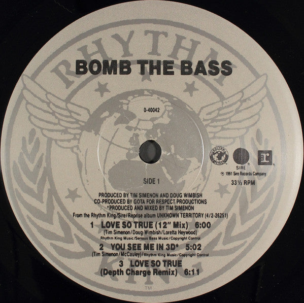 Bomb The Bass - Love So True (VG+) (Vinyl LP)