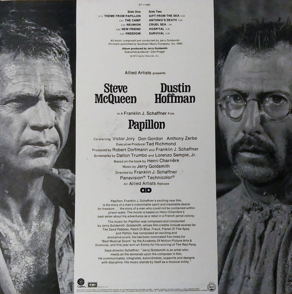 Papillon (Original Motion Picture Soundtrack) (VG+) (Vinyl LP)