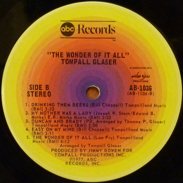 Glaser, Tompall - The Wonder Of It All (VG) (Vinyl LP)