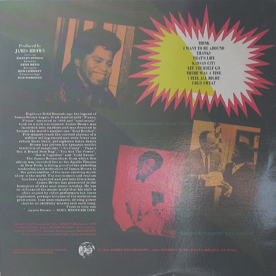 Brown, James And His Famous Flames - "Live" At The Apollo Volume II (Part 1) (Vinyl, M) (Vinyl LP)