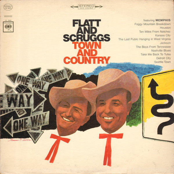 Flatt And Scruggs - Town And Country (G+) (Vinyl LP)