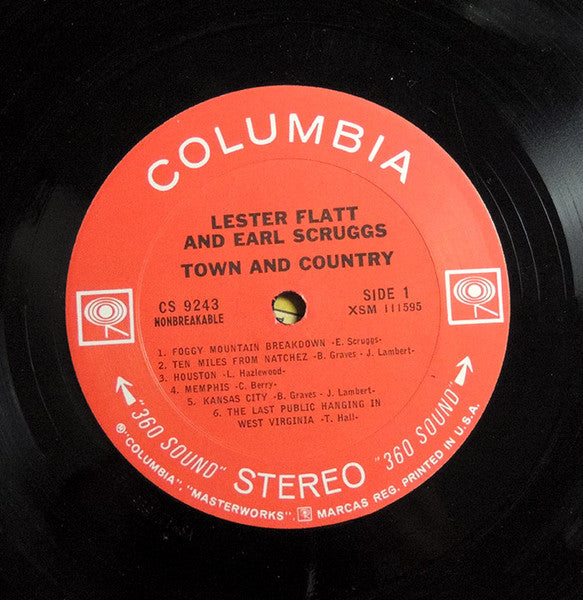 Flatt And Scruggs - Town And Country (G+) (Vinyl LP)