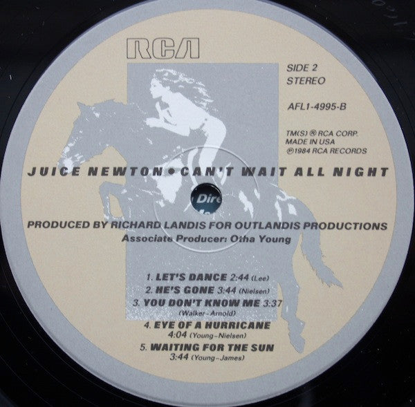 Juice Newton - Can't Wait All Night (VG+) (Vinyl LP)