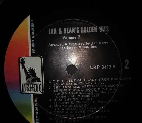 Jan & Dean - Jan & Dean Golden Hits Volume 2 (Vinyl, VG) (Vinyl LP)