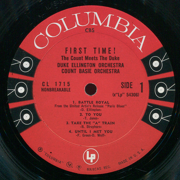 Ellington, Duke And Count Basie - First Time! The Count Meets The Duke (Vinyl, VG+) (Vinyl LP)