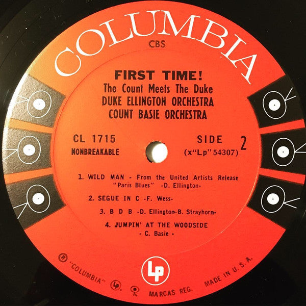 Ellington, Duke And Count Basie - First Time! The Count Meets The Duke (Vinyl, VG+) (Vinyl LP)