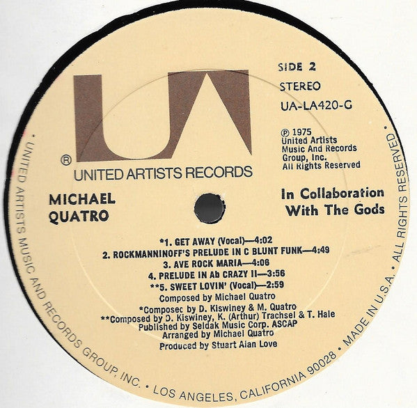 Quatro, Michael - In Collaboration With The Gods (NM or M-) (Vinyl LP)