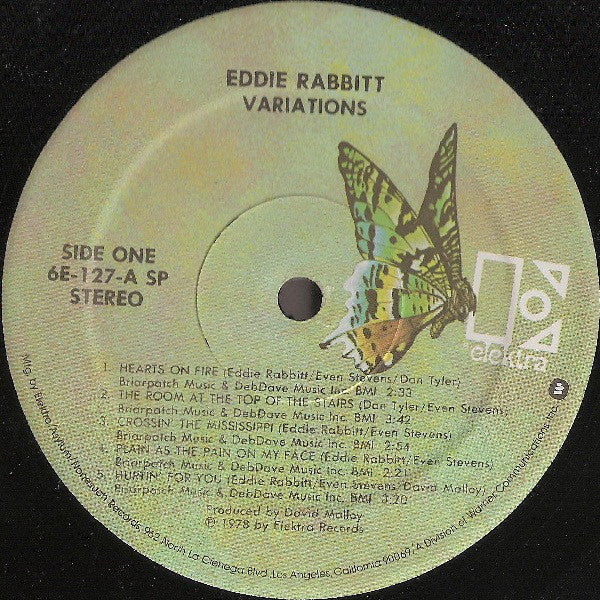 Rabbitt, Eddie - Variations (Vinyl, VG+) (Vinyl LP)