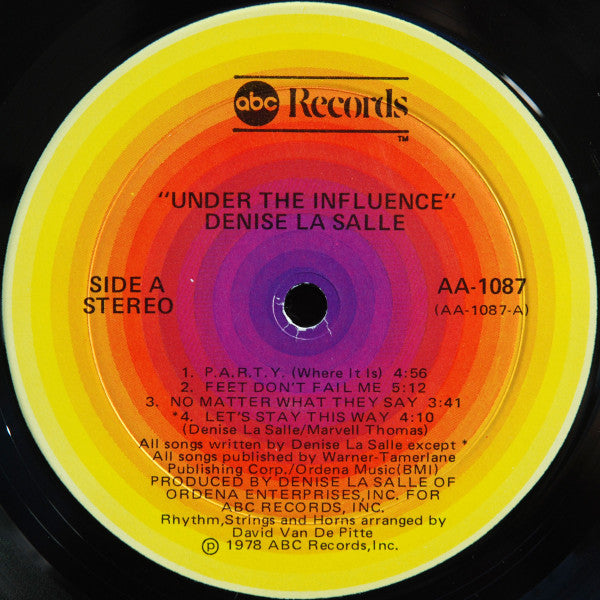 LaSalle, Denise - Under The Influence (VG+) (Vinyl LP)