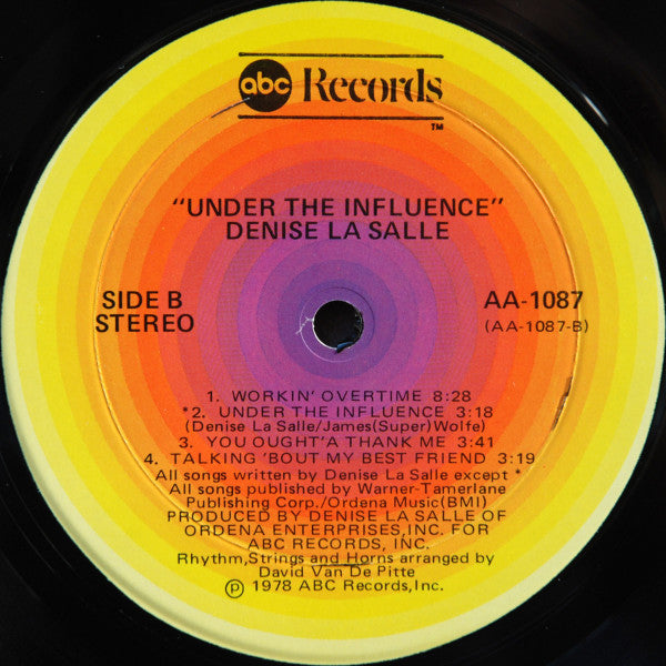 LaSalle, Denise - Under The Influence (VG+) (Vinyl LP)