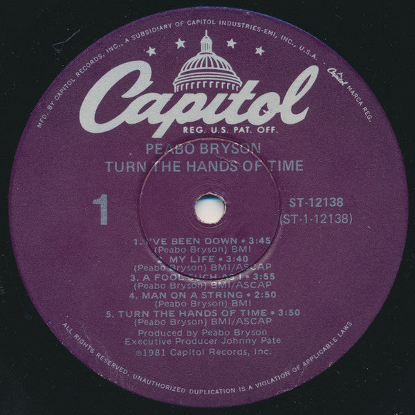 Bryson, Peabo - Turn The Hands Of Time (VG) (Vinyl LP)