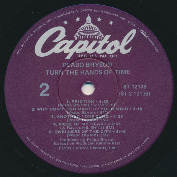 Bryson, Peabo - Turn The Hands Of Time (VG) (Vinyl LP)