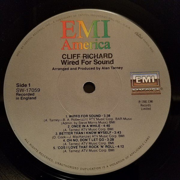 Richard, Cliff - Wired For Sound (NM or M-) (Vinyl LP)