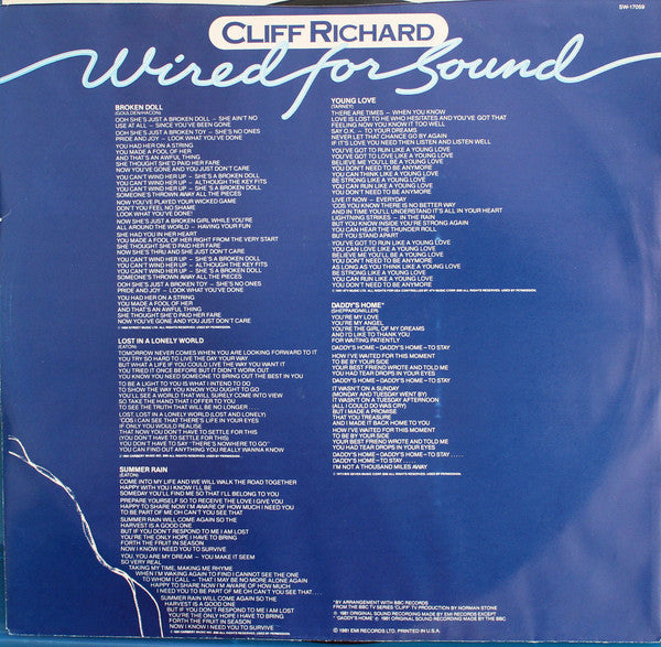 Richard, Cliff - Wired For Sound (NM or M-) (Vinyl LP)