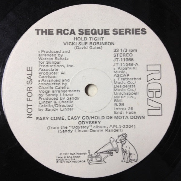 Robinson, Vicki Sue / Odyssey  - Hold Tight / Easy Come, Easy Go/Hold De Mota Down (VG+) (Vinyl LP)