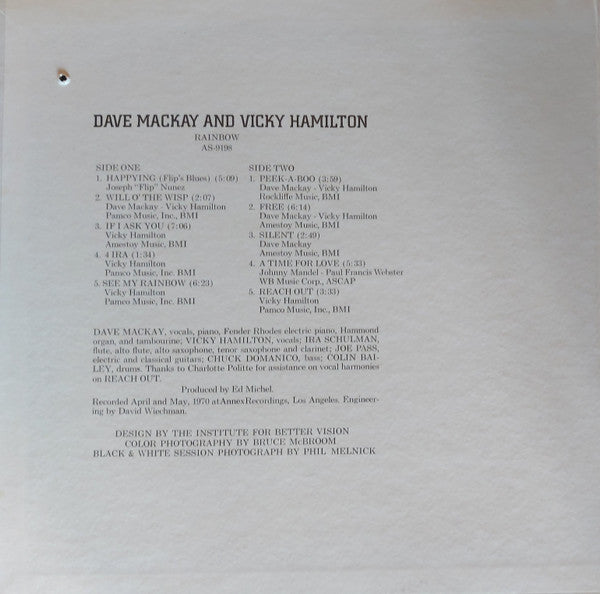 Mackay, Dave & Vicky Hamilton - Rainbow (VG) (Vinyl LP)