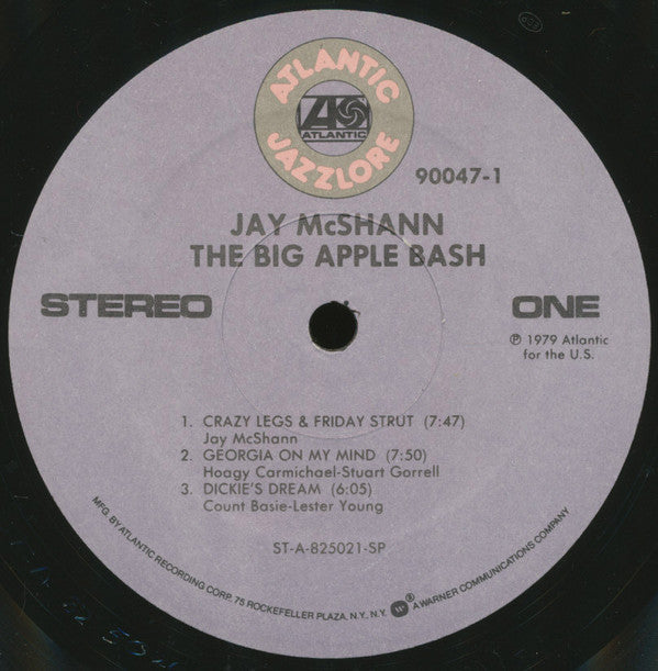 McShann, Jay - The Big Apple Bash (Vinyl, VG+) (Vinyl LP)