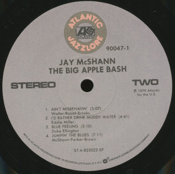 McShann, Jay - The Big Apple Bash (Vinyl, VG+) (Vinyl LP)