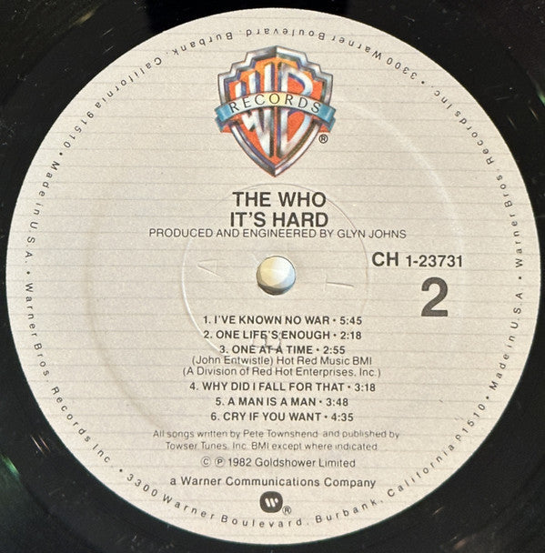 Who - It's Hard (Vinyl, VG+) (Vinyl LP)