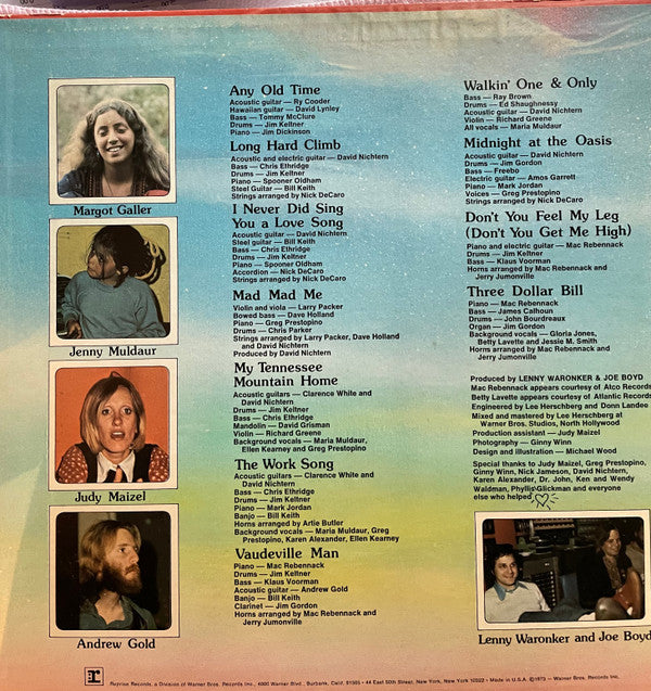 Muldaur, Maria - Maria Muldaur (VG+) (Vinyl LP)