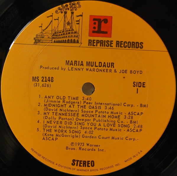 Muldaur, Maria - Maria Muldaur (VG+) (Vinyl LP)