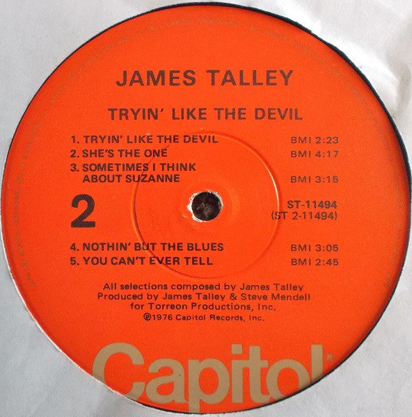 Talley, James - Tryin' Like The Devil (VG+) (Vinyl LP)