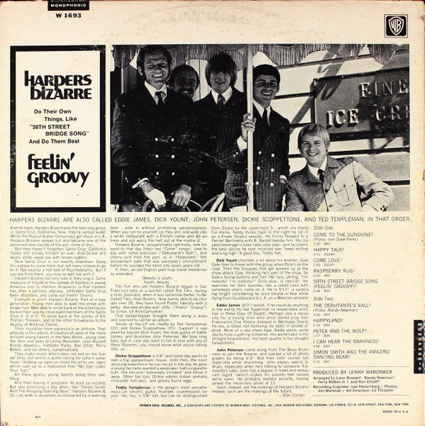 Harpers Bizarre - Feelin' Groovy (VG) (Vinyl LP)