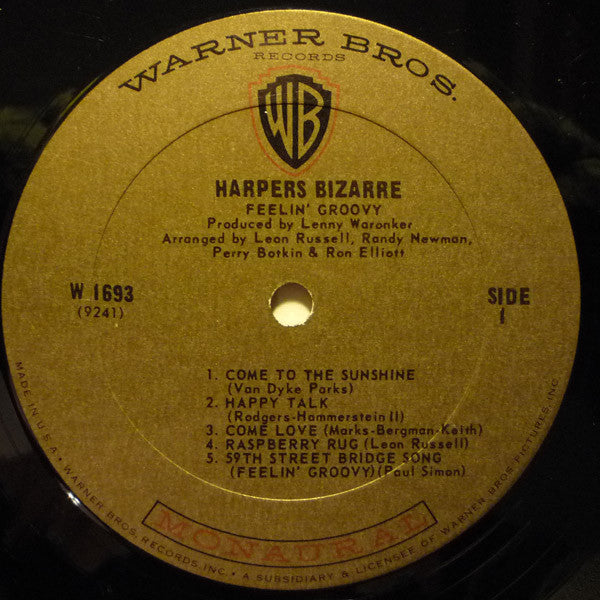 Harpers Bizarre - Feelin' Groovy (Vinyl, VG) (Vinyl LP)
