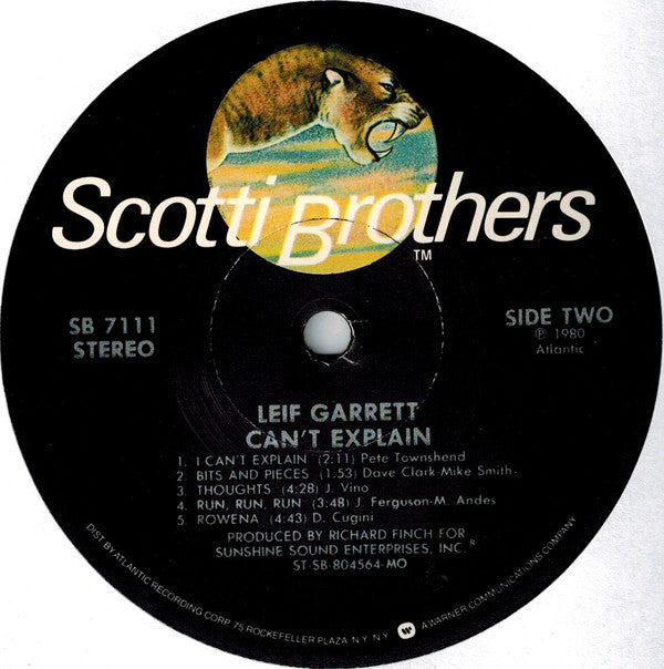 Garrett, Leif - Can't Explain (VG+) (Vinyl LP)