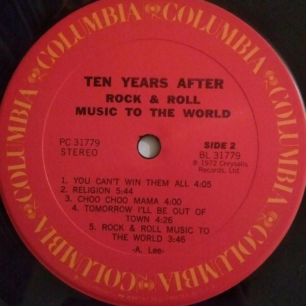 Ten Years After - Rock & Roll Music To The World (VG+) (Vinyl LP)