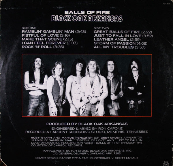 Black Oak Arkansas - Balls Of Fire (Vinyl, VG+) (Vinyl LP)