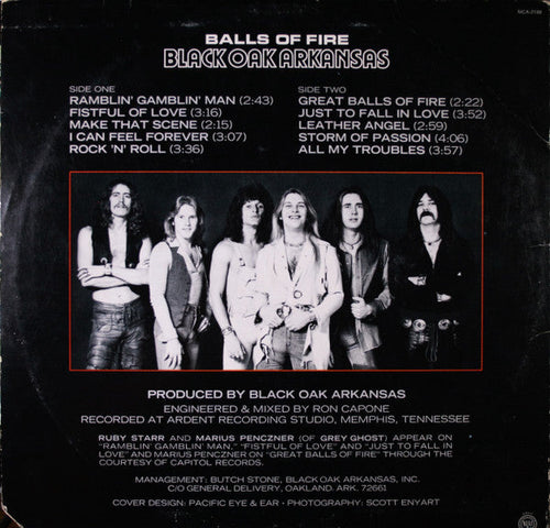 Black Oak Arkansas - Balls Of Fire (Vinyl, VG+) (Vinyl LP)