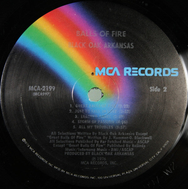Black Oak Arkansas - Balls Of Fire (Vinyl, VG+) (Vinyl LP)