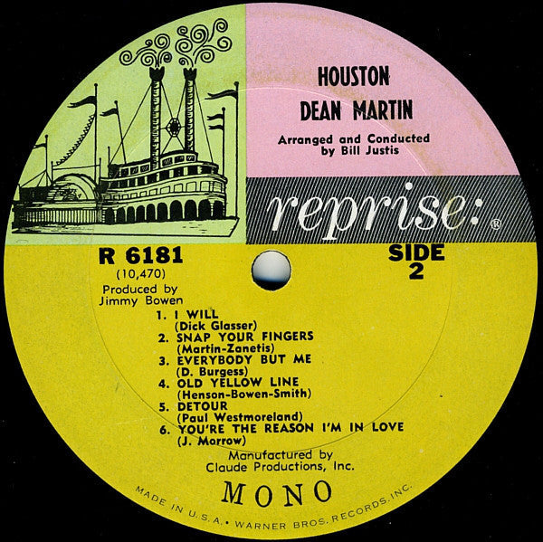 Martin, Dean - Houston (VG) (Vinyl LP)